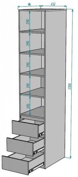 Шкаф Мальта H161 в Кировграде - kirovgrad.mebel24.online | фото 2