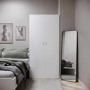 Шкаф ПЕГАС двухдверный, цвет белый в Кировграде - kirovgrad.mebel24.online | фото 4