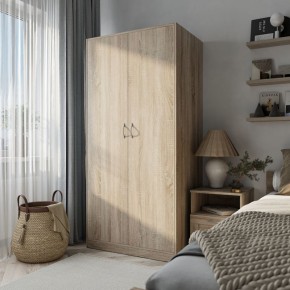 Шкаф ПЕГАС двухдверный, цвет Дуб Сонома в Кировграде - kirovgrad.mebel24.online | фото 4