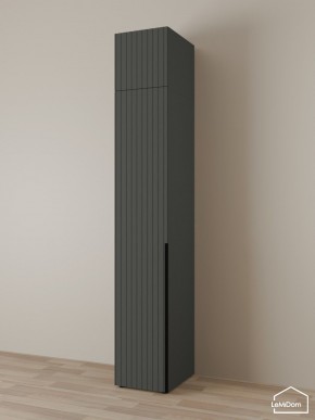 Шкаф с антресолью Linnea MHR-1A-1 2450х400х510 (Графит-М 11.1.25) в Кировграде - kirovgrad.mebel24.online | фото