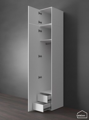 Шкаф с антресолью Linnea MHR-1POA-3 2450х400х510 (Белый-М 11.1.1) в Кировграде - kirovgrad.mebel24.online | фото 6