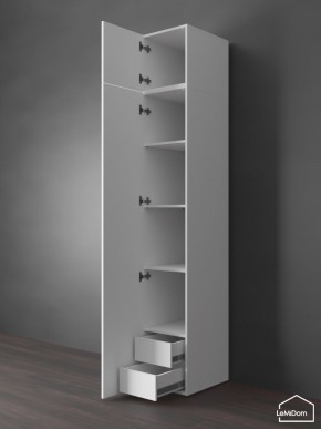 Шкаф с антресолью Linnea MHR-1POA-4 2450х400х510 (Белый-М 11.1.1) в Кировграде - kirovgrad.mebel24.online | фото 5