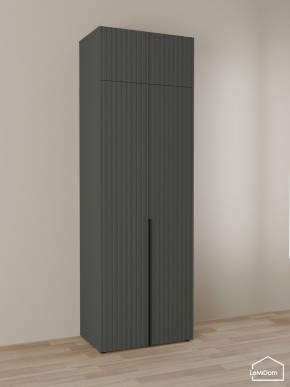 Шкаф с антресолью Linnea MHR-2A-4 2450х800х510 (Графит-М 11.1.25) в Кировграде - kirovgrad.mebel24.online | фото 1