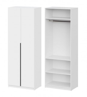 Шкаф ШК-5 + 2 полки (800) Белый текстурный в Кировграде - kirovgrad.mebel24.online | фото