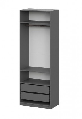 Шкаф ШК-5 + 2 полки + ящики (800) Графит в Кировграде - kirovgrad.mebel24.online | фото 4