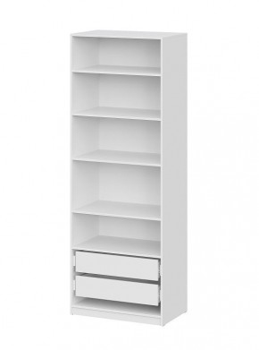 Шкаф ШК-5 + 4 полки + ящики (800) Белый текстурный в Кировграде - kirovgrad.mebel24.online | фото