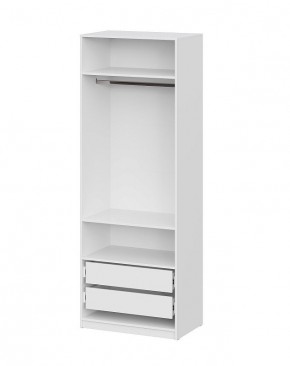 Шкаф ШК-5 + 2 полки + ящики (800) Белый текстурный в Кировграде - kirovgrad.mebel24.online | фото 3