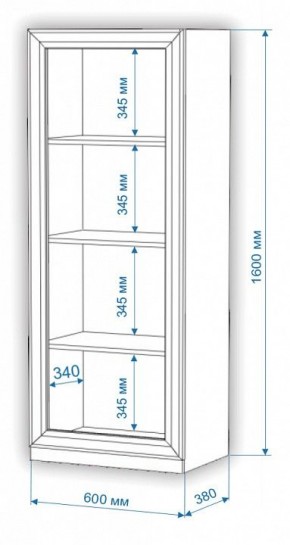 Шкаф-витрина Нобиле ВтН-ФСД в Кировграде - kirovgrad.mebel24.online | фото 2