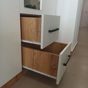 Спальный гарнитур Евро (модульный) Крафт/Белый в Кировграде - kirovgrad.mebel24.online | фото 29