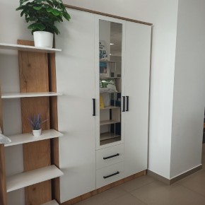 Спальный гарнитур Евро (модульный) Крафт/Белый в Кировграде - kirovgrad.mebel24.online | фото 33