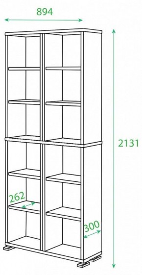 Стеллаж Домино ПУ-30-1 в Кировграде - kirovgrad.mebel24.online | фото 2