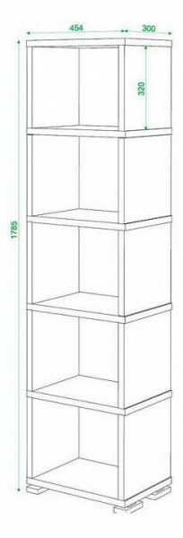 Стеллаж Домино СБ-15/5 в Кировграде - kirovgrad.mebel24.online | фото 3