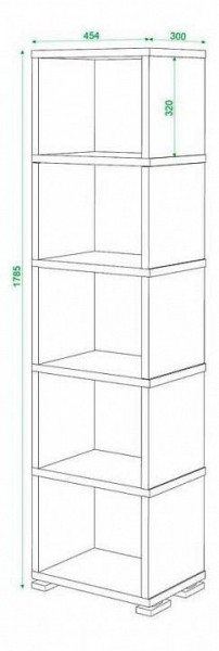 Стеллаж Домино СБ-15/5 в Кировграде - kirovgrad.mebel24.online | фото 2