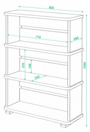 Стеллаж Домино СБ-25/3 в Кировграде - kirovgrad.mebel24.online | фото 3