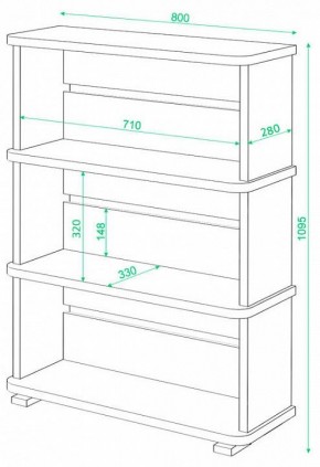 Стеллаж Домино СБ-25/3 в Кировграде - kirovgrad.mebel24.online | фото 2