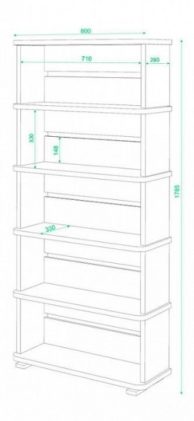 Стеллаж Домино СБ-25/5 в Кировграде - kirovgrad.mebel24.online | фото 2