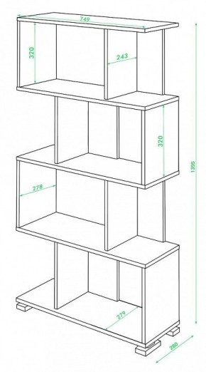 Стеллаж Домино СЛ-5-4 в Кировграде - kirovgrad.mebel24.online | фото 2