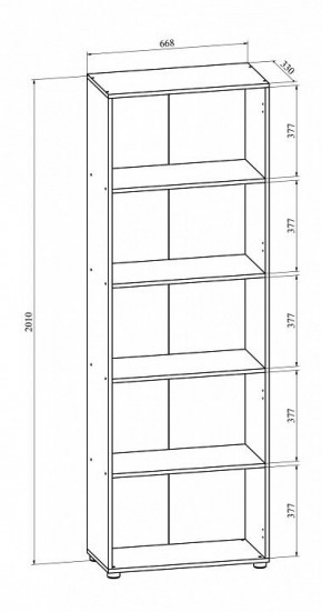 Стеллаж комбинированный Офис ОФ-301К (открытый) в Кировграде - kirovgrad.mebel24.online | фото 2