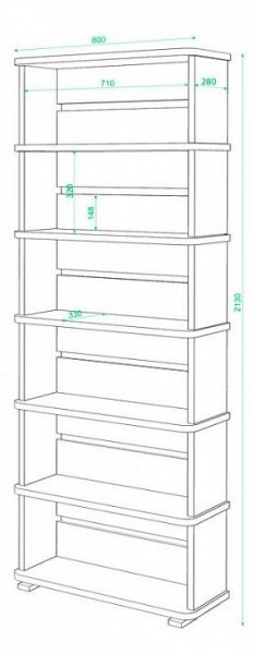 Стеллаж СБ-25/6 в Кировграде - kirovgrad.mebel24.online | фото 2