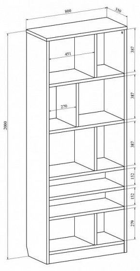 Стеллаж Виктория ВИ-03 в Кировграде - kirovgrad.mebel24.online | фото 3