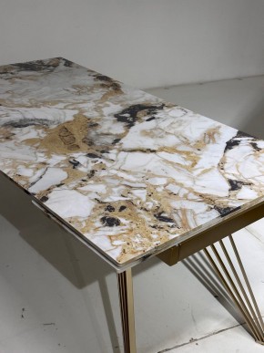 Стол ACERRA NEW 160 GLOSS GRAND JADE SOLID CERAMIC/ каркас цвета шампань, ®DISAUR в Кировграде - kirovgrad.mebel24.online | фото 5