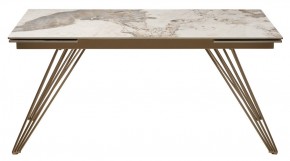 Стол ACERRA NEW 160 GLOSS LUXURY PANDORA SOLID CERAMIC/ каркас цвета шампань, ®DISAUR в Кировграде - kirovgrad.mebel24.online | фото 11
