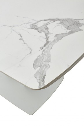 Стол ALATRI 120 GLOSS STATUARIO WHITE SOLID CERAMIC / WHITE, ®DISAUR в Кировграде - kirovgrad.mebel24.online | фото 10