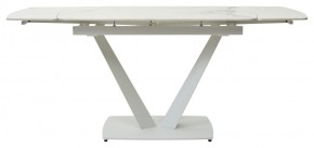 Стол ALATRI 120 GLOSS STATUARIO WHITE SOLID CERAMIC / WHITE, ®DISAUR в Кировграде - kirovgrad.mebel24.online | фото 4