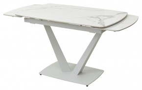 Стол ALATRI 120 GLOSS STATUARIO WHITE SOLID CERAMIC / WHITE, ®DISAUR в Кировграде - kirovgrad.mebel24.online | фото 8