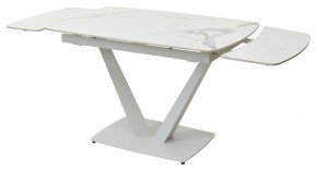 Стол ALATRI 120 GLOSS STATUARIO WHITE SOLID CERAMIC / WHITE, ®DISAUR в Кировграде - kirovgrad.mebel24.online | фото 9