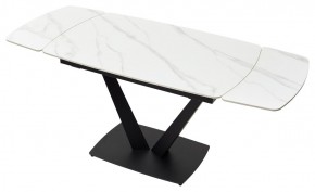 Стол ALATRI 120 MATT WHITE MARBLE SOLID CERAMIC / BLACK, ®DISAUR в Кировграде - kirovgrad.mebel24.online | фото 4