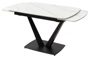 Стол ALATRI 120 MATT WHITE MARBLE SOLID CERAMIC / BLACK, ®DISAUR в Кировграде - kirovgrad.mebel24.online | фото 8