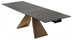 Стол ALES 180 BLACK GRAVE SOLID CERAMIC, керамика / бронзовый, ®DISAUR в Кировграде - kirovgrad.mebel24.online | фото 7