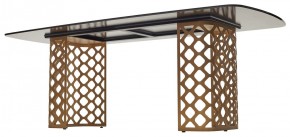 Стол CHIAVARI 220 KL-188 Контрастный мрамор матовый, итальянская керамика / Шампань, ®DISAUR в Кировграде - kirovgrad.mebel24.online | фото 5