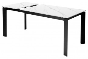 Стол CORNER 120 MATT WHITE MARBLE SOLID CERAMIC / BLACK, ®DISAUR в Кировграде - kirovgrad.mebel24.online | фото 5