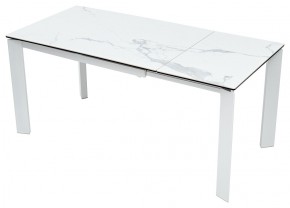 Стол CORNER 120 MATTE STATUARIO Белый мрамор матовый керамика, стекло/ белый каркас, ®DISAUR в Кировграде - kirovgrad.mebel24.online | фото 3