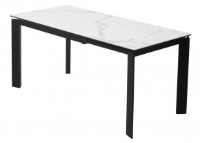 Стол CORNER 120 MATTE STATUARIO Белый мрамор матовый керамика, стекло/ черный каркас, ®DISAUR в Кировграде - kirovgrad.mebel24.online | фото 6