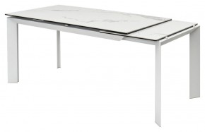 Стол CREMONA 140 HIGH GLOSS STATUARIO Белый мрамор глянцевый, керамика/ белый каркас, ®DISAUR в Кировграде - kirovgrad.mebel24.online | фото 7