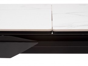 Стол CREMONA 140 HIGH GLOSS STATUARIO Белый мрамор глянцевый, керамика/ черный каркас, ®DISAUR в Кировграде - kirovgrad.mebel24.online | фото 5