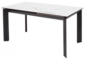 Стол CREMONA 140 HIGH GLOSS STATUARIO Белый мрамор глянцевый, керамика/ черный каркас, ®DISAUR в Кировграде - kirovgrad.mebel24.online | фото 7