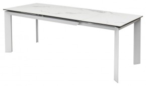 Стол CREMONA 140 MATTE STATUARIO Белый мрамор матовый, керамика/ белый каркас, ®DISAUR в Кировграде - kirovgrad.mebel24.online | фото 4