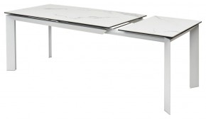 Стол CREMONA 140 MATTE STATUARIO Белый мрамор матовый, керамика/ белый каркас, ®DISAUR в Кировграде - kirovgrad.mebel24.online | фото 6