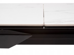 Стол CREMONA 140 MATTE STATUARIO Белый мрамор матовый, керамика/ черный каркас, ®DISAUR в Кировграде - kirovgrad.mebel24.online | фото 4