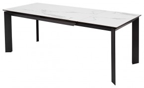 Стол CREMONA 140 MATTE STATUARIO Белый мрамор матовый, керамика/ черный каркас, ®DISAUR в Кировграде - kirovgrad.mebel24.online | фото 5