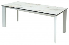 Стол CREMONA 160 KL-188 Контрастный мрамор / белый каркас, ®DISAUR в Кировграде - kirovgrad.mebel24.online | фото 3