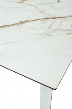 Стол CREMONA 160 KL-188 Контрастный мрамор / белый каркас, ®DISAUR в Кировграде - kirovgrad.mebel24.online | фото 4