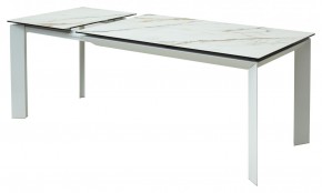 Стол CREMONA 160 KL-188 Контрастный мрамор / белый каркас, ®DISAUR в Кировграде - kirovgrad.mebel24.online | фото 6