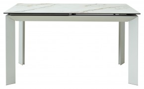Стол CREMONA 160 KL-188 Контрастный мрамор / белый каркас, ®DISAUR в Кировграде - kirovgrad.mebel24.online | фото 8