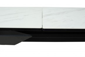 Стол CREMONA 160 KL-99 Белый мрамор матовый, итальянская керамика / черный каркас, ®DISAUR в Кировграде - kirovgrad.mebel24.online | фото 4