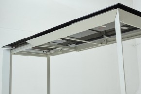 Стол CREMONA 180 KL-188 Контрастный мрамор матовый, итальянская керамика/ белый каркас, ®DISAUR в Кировграде - kirovgrad.mebel24.online | фото 8